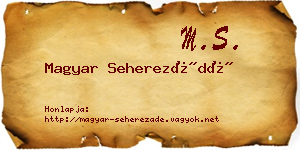Magyar Seherezádé névjegykártya